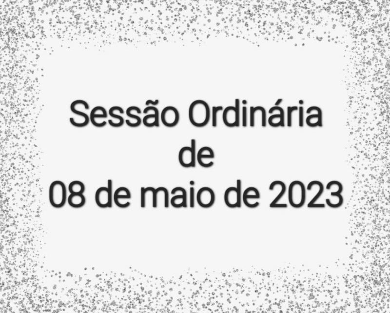 SESSÃO ORDINÁRIA